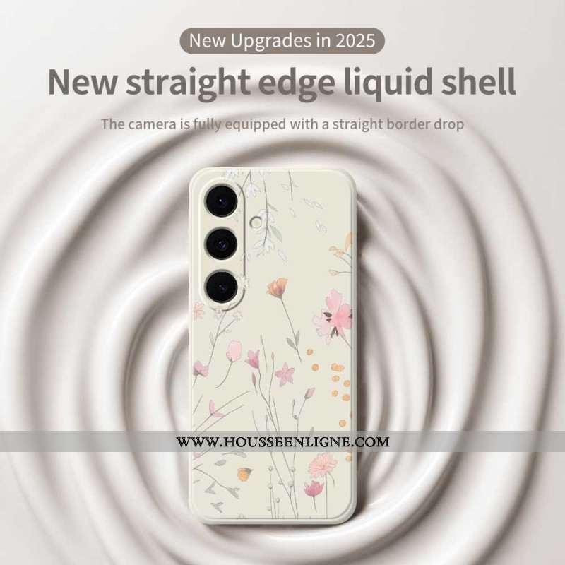 Coque Samsung Galaxy S25 FE Silicone Fleurettes Colorées