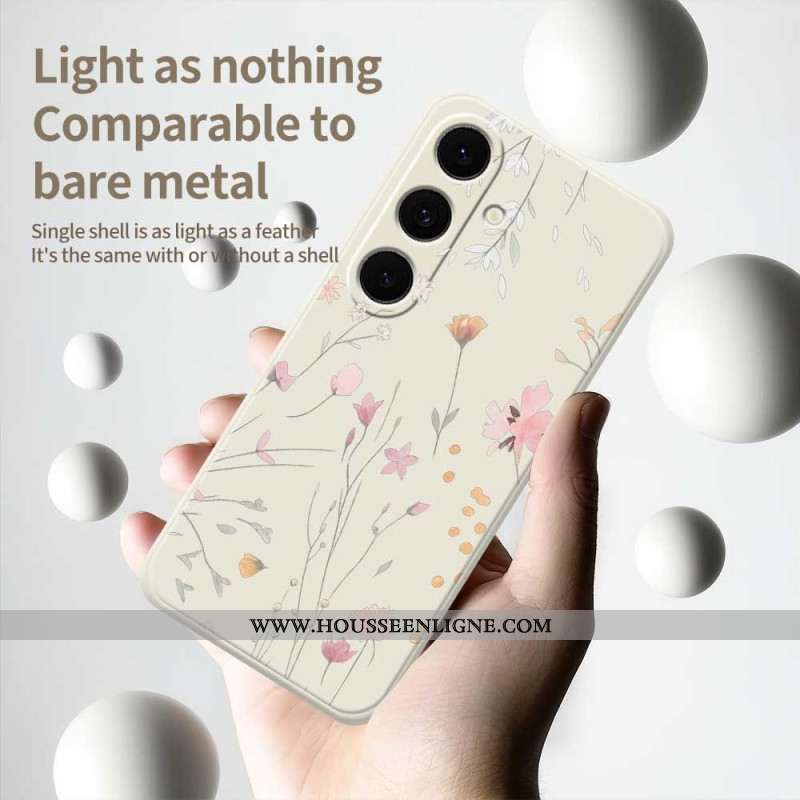 Coque Samsung Galaxy S25 FE Silicone Fleurettes Colorées