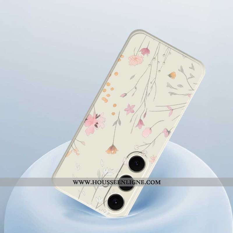 Coque Samsung Galaxy S25 FE Silicone Fleurettes Colorées