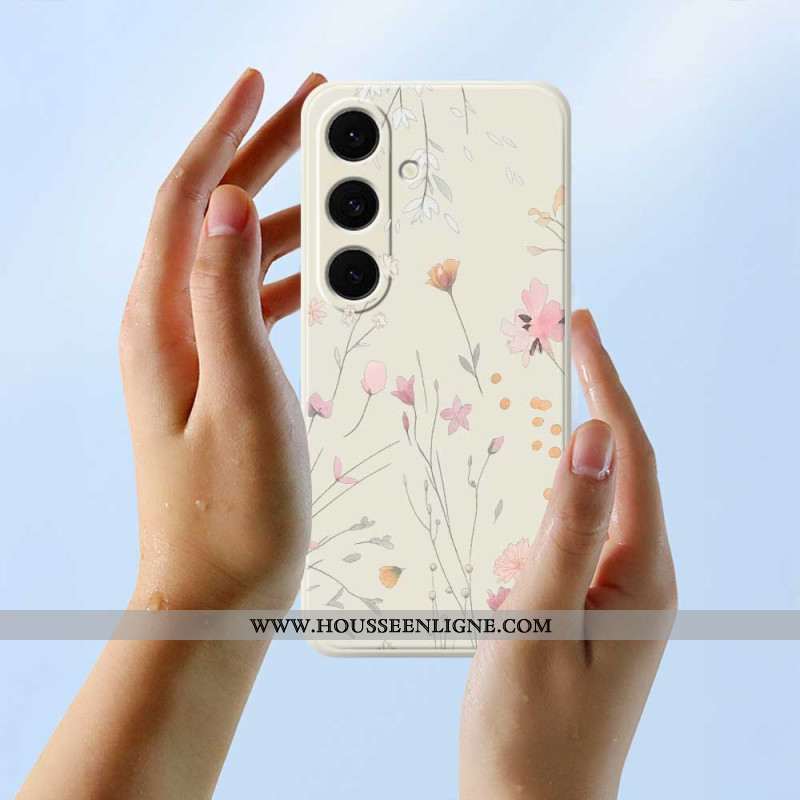 Coque Samsung Galaxy S25 FE Silicone Fleurettes Colorées