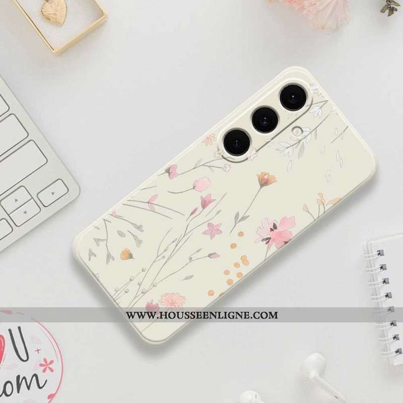 Coque Samsung Galaxy S25 FE Silicone Fleurettes Colorées