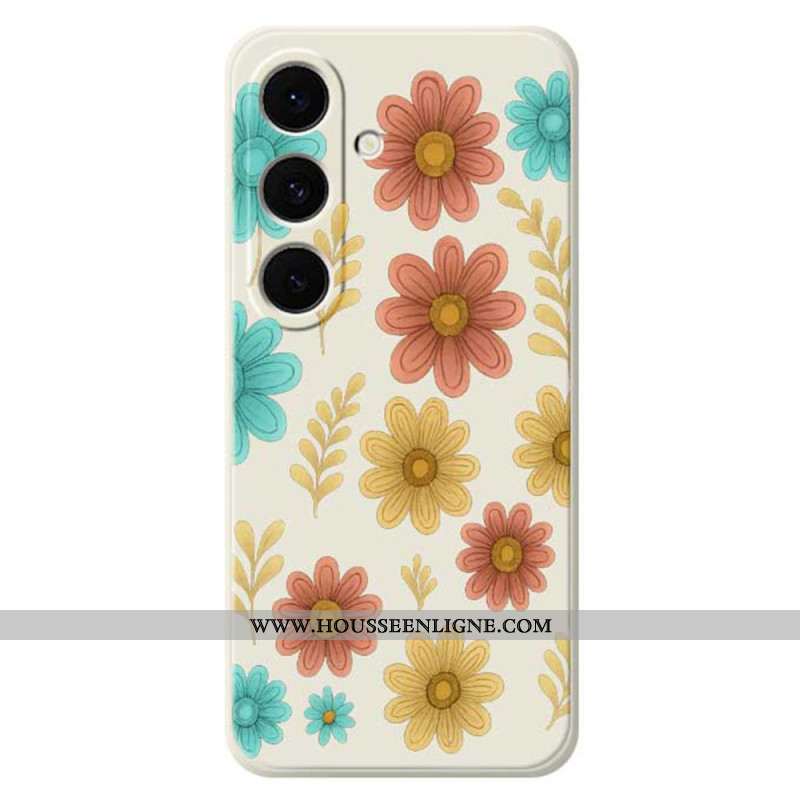 Coque Samsung Galaxy S25 FE Silicone Fleurs