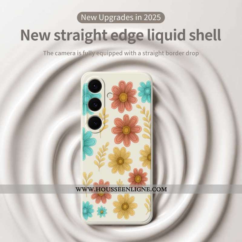 Coque Samsung Galaxy S25 FE Silicone Fleurs