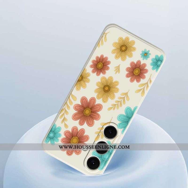 Coque Samsung Galaxy S25 FE Silicone Fleurs