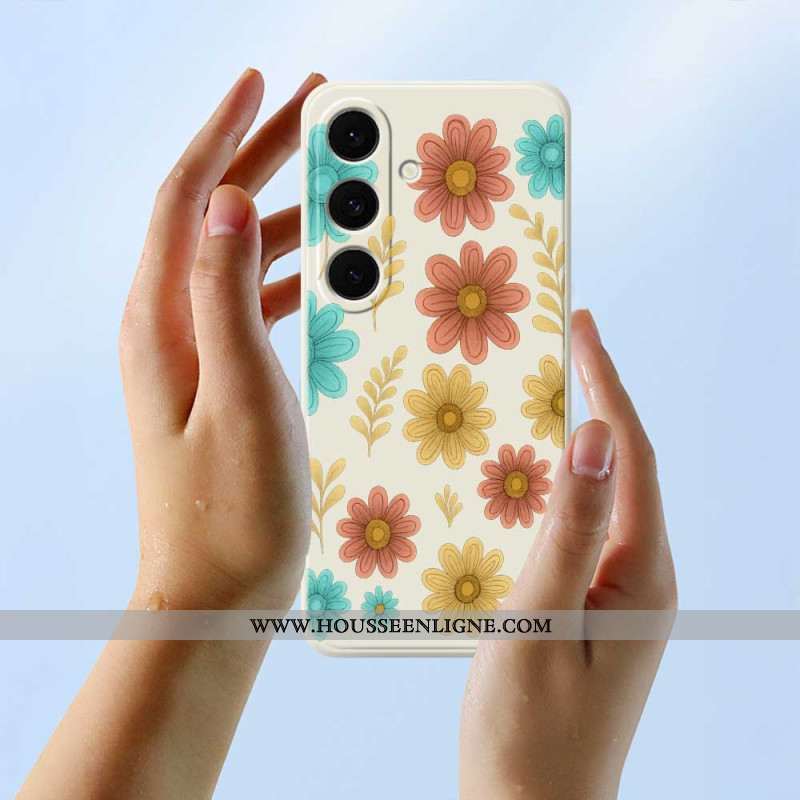 Coque Samsung Galaxy S25 FE Silicone Fleurs