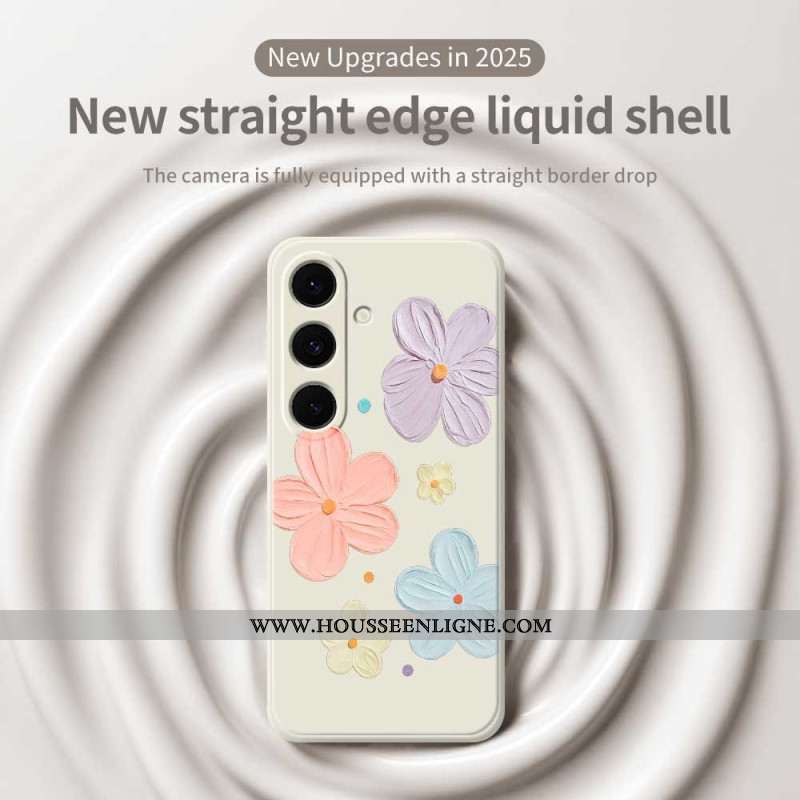 Coque Samsung Galaxy S25 FE Silicone Fleurs Pastel