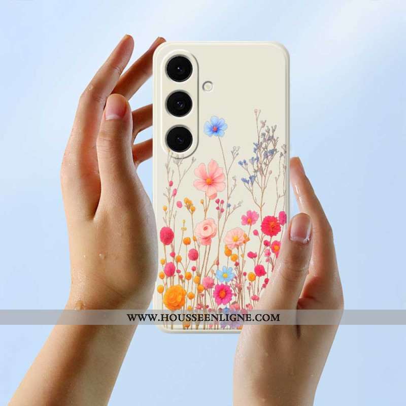 Coque Samsung Galaxy S25 FE Silicone Fleurs des Champs