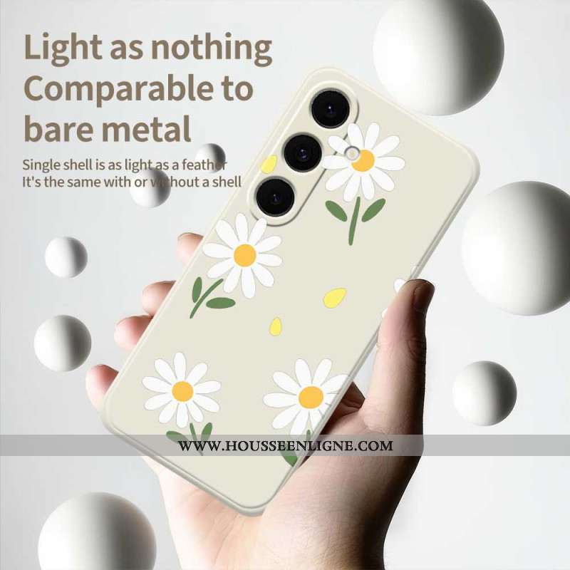 Coque Samsung Galaxy S25 FE Silicone Marguerites