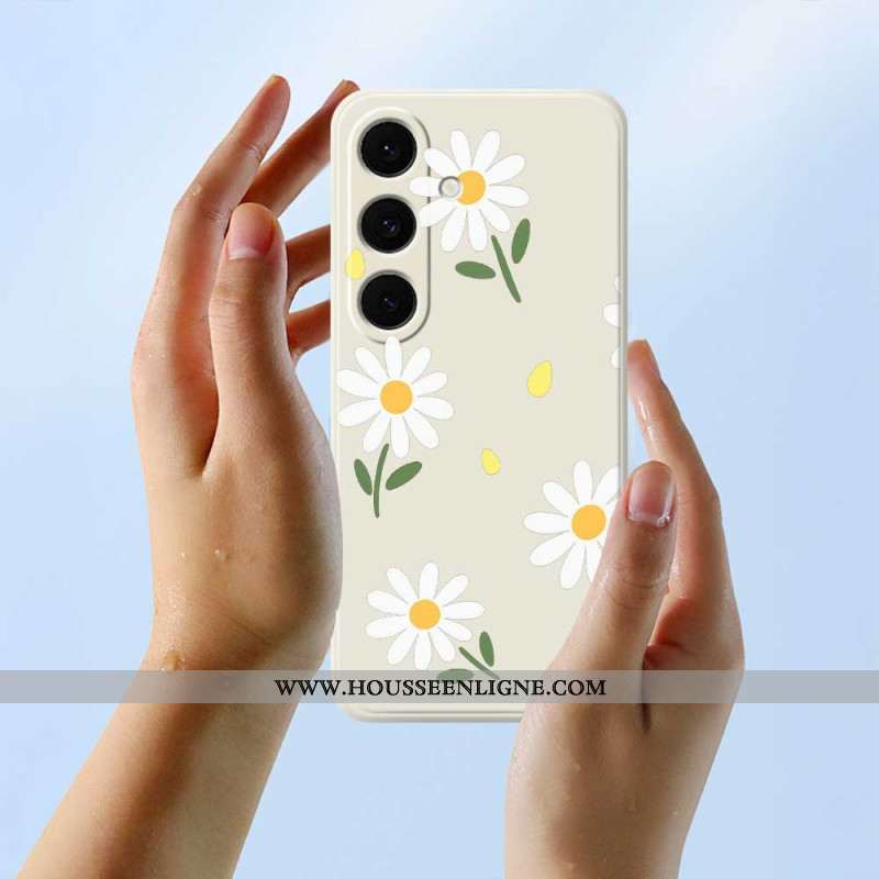 Coque Samsung Galaxy S25 FE Silicone Marguerites
