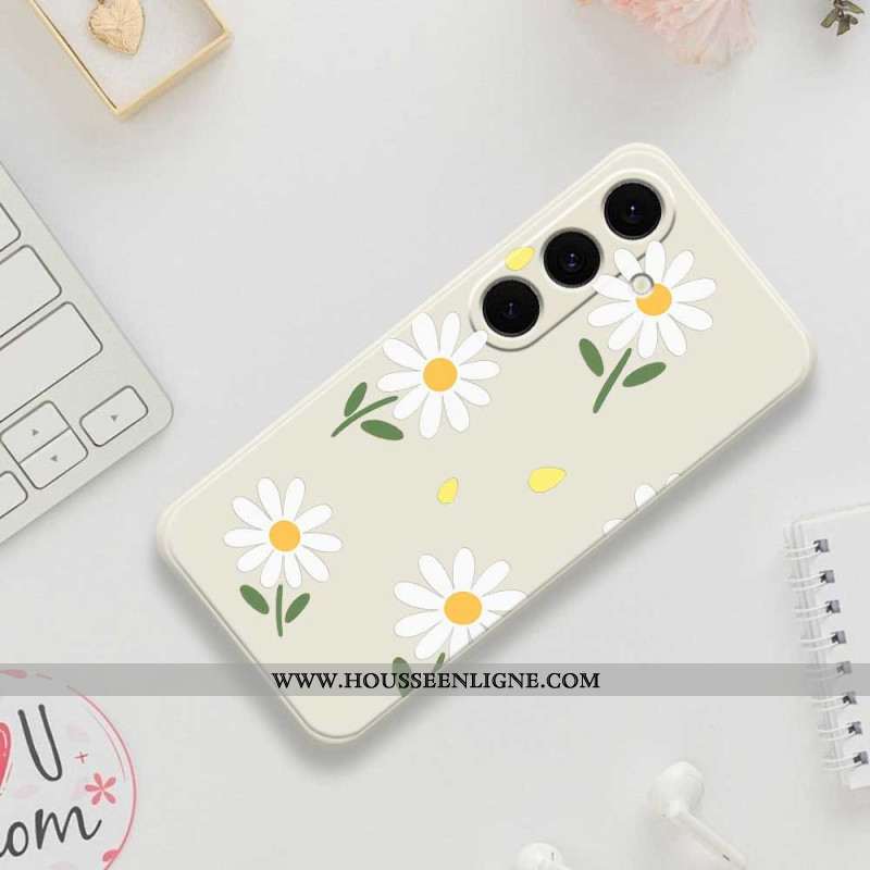 Coque Samsung Galaxy S25 FE Silicone Marguerites