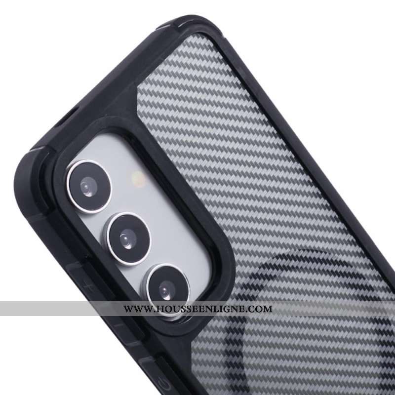 Coque Samsung Galaxy S25 Plus 5G Compatible MagSafe Fibre Carbone