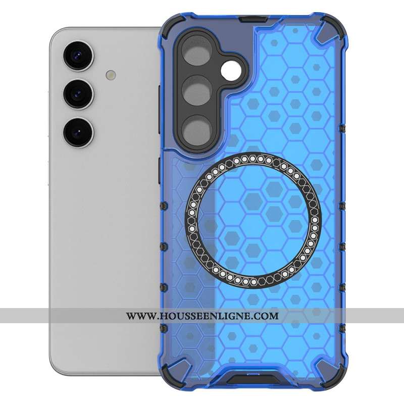 Coque Samsung Galaxy S25 Plus 5G Compatible MagSafe Nid d'Abeille