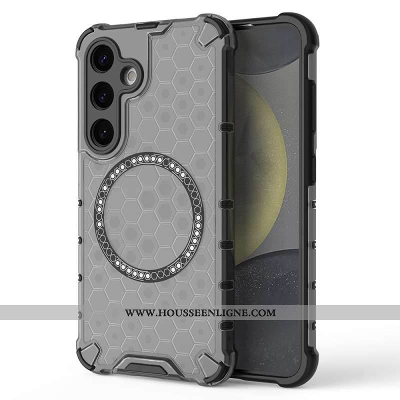 Coque Samsung Galaxy S25 Plus 5G Compatible MagSafe Nid d'Abeille