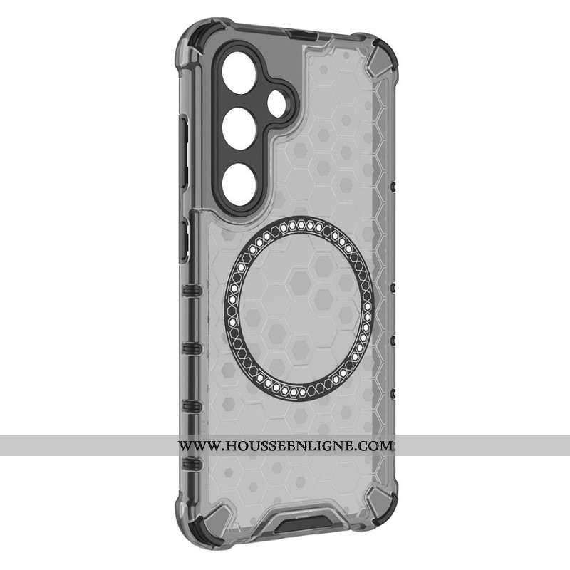 Coque Samsung Galaxy S25 Plus 5G Compatible MagSafe Nid d'Abeille