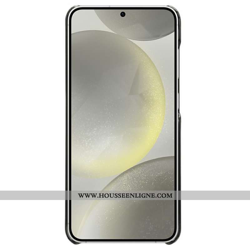 Coque Samsung Galaxy S25 Plus 5G Effet Cuir Porte-Cartes