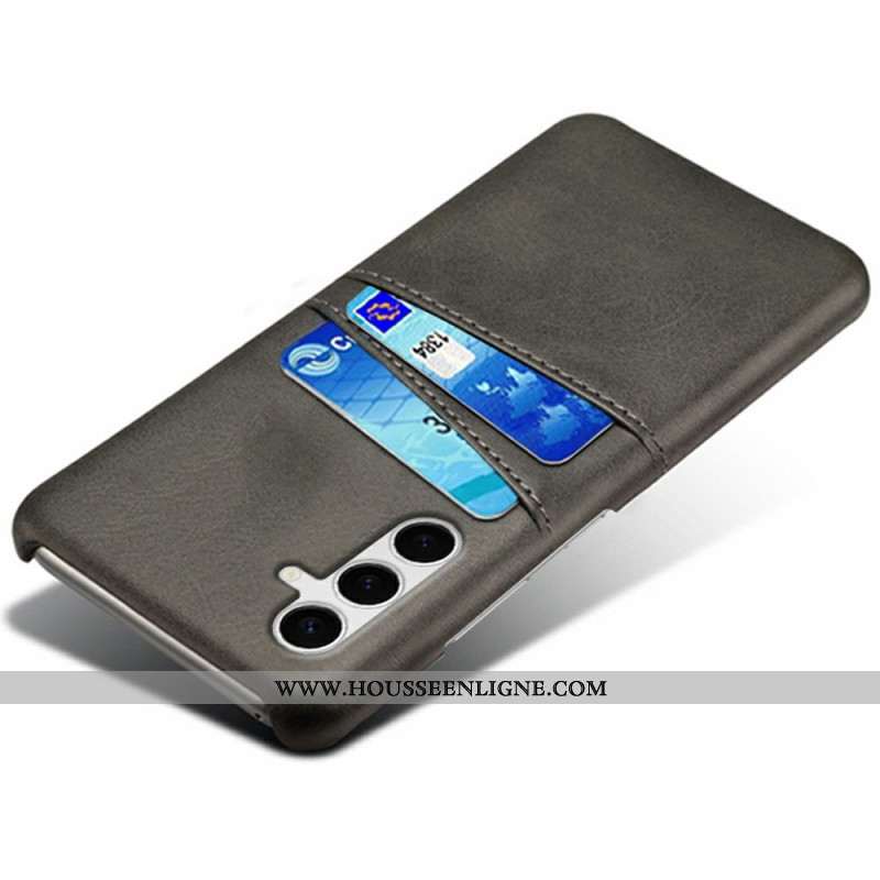 Coque Samsung Galaxy S25 Plus 5G Effet Cuir Porte-Cartes