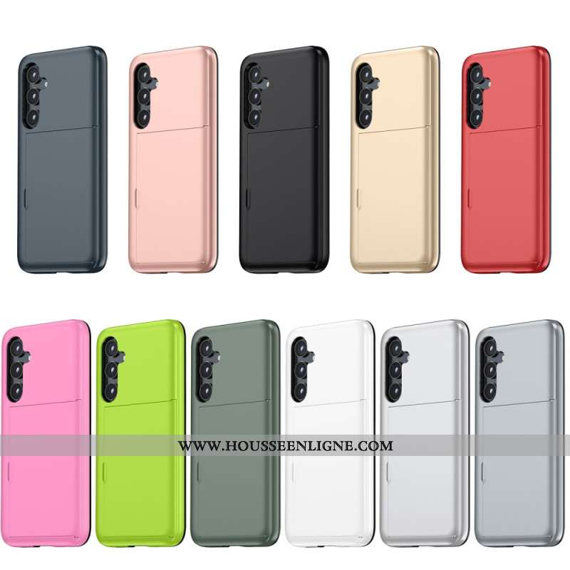 Coque Samsung Galaxy S25 Plus 5G Effet Métal Porte-Cartes Intégré