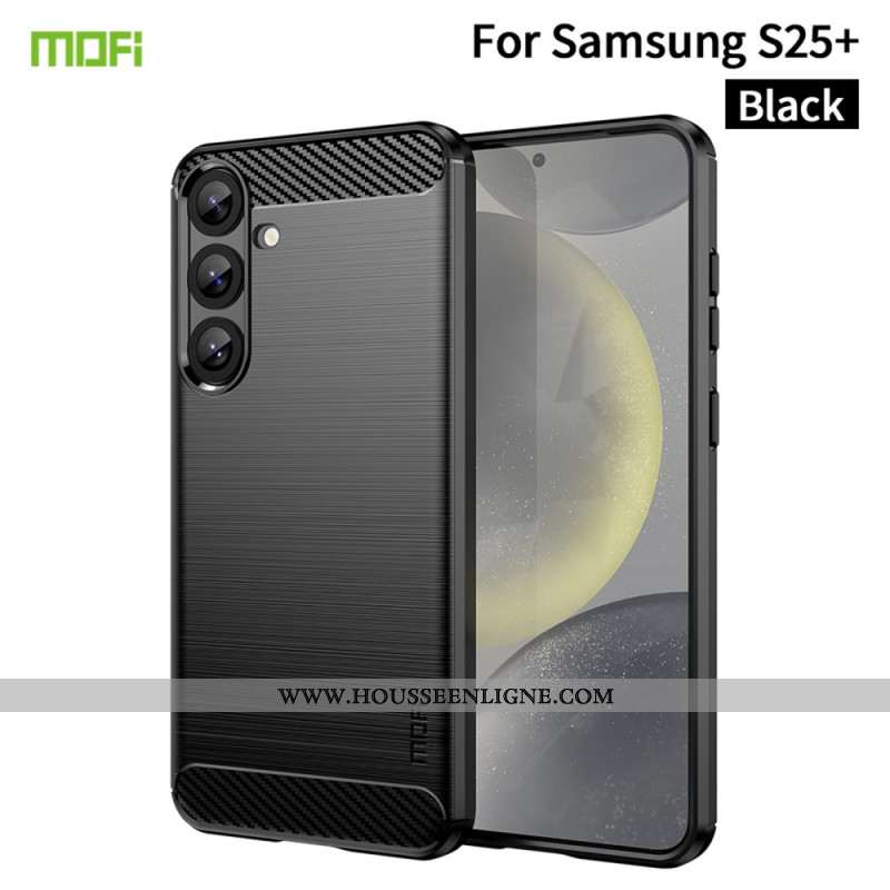 Coque Samsung Galaxy S25 Plus 5G Fibre Carbone Brossée MOFI