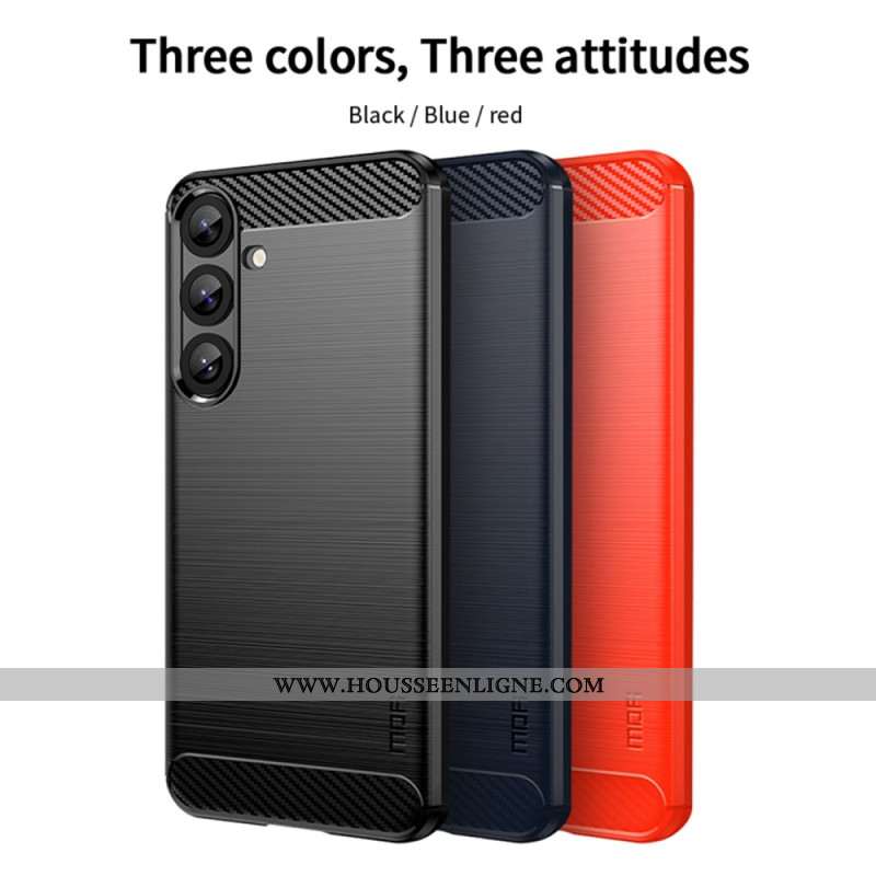 Coque Samsung Galaxy S25 Plus 5G Fibre Carbone Brossée MOFI