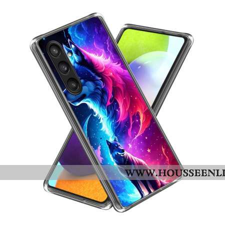 Coque Samsung Galaxy S25 Plus 5G Loup Coloré