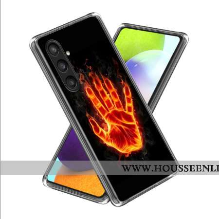 Coque Samsung Galaxy S25 Plus 5G Main en feu
