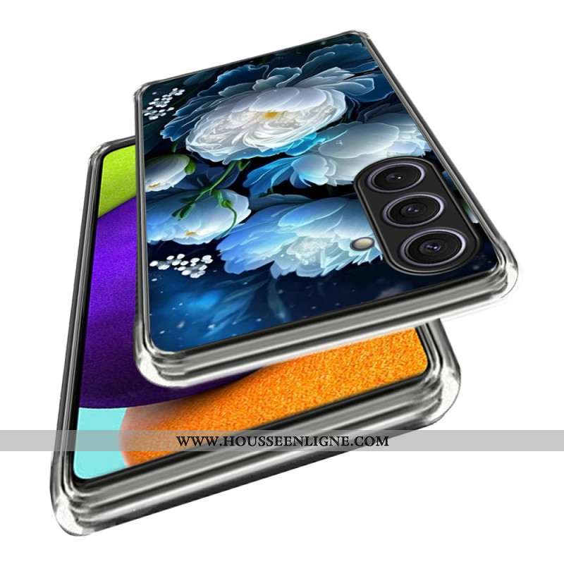 Coque Samsung Galaxy S25 Plus 5G Pivoine Blanche