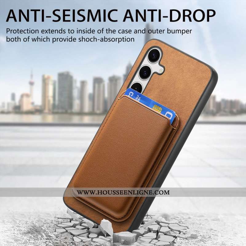 Coque Samsung Galaxy S25 Plus 5G Porte-Cartes Détachable