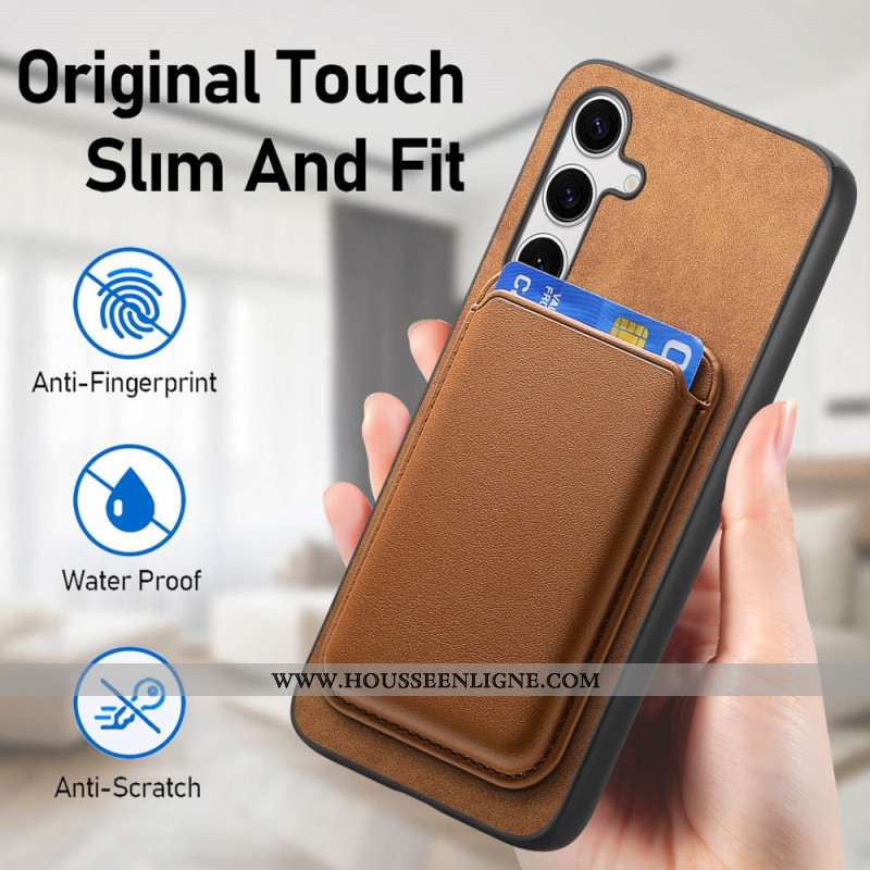 Coque Samsung Galaxy S25 Plus 5G Porte-Cartes Détachable