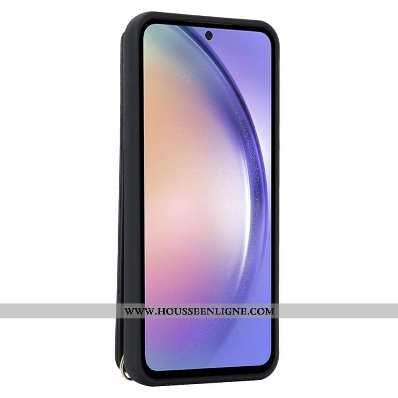 Coque Samsung Galaxy S25 Plus 5G Porte-Cartes et Sangle