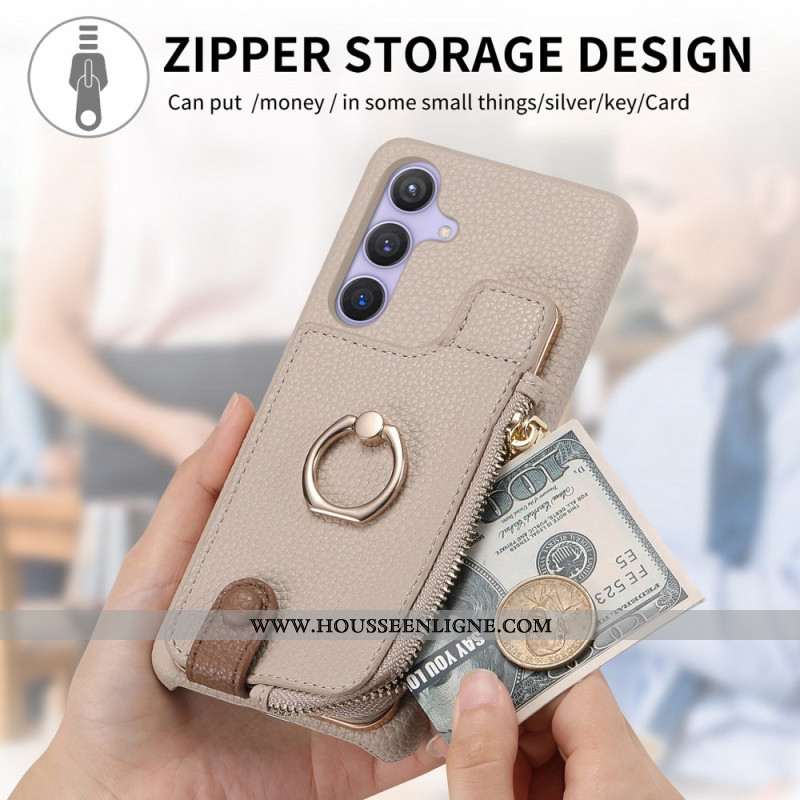 Coque Samsung Galaxy S25 Plus 5G Portefeuille avec Support Magnétique