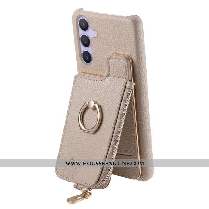 Coque Samsung Galaxy S25 Plus 5G Portefeuille avec Support Magnétique