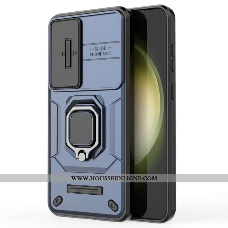 Coque Samsung Galaxy S25 Plus 5G Ring Résistante avec Protecteur Objectif