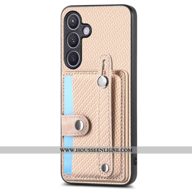 Coque Samsung Galaxy S25 Plus 5G Sangle et Porte-Cartes