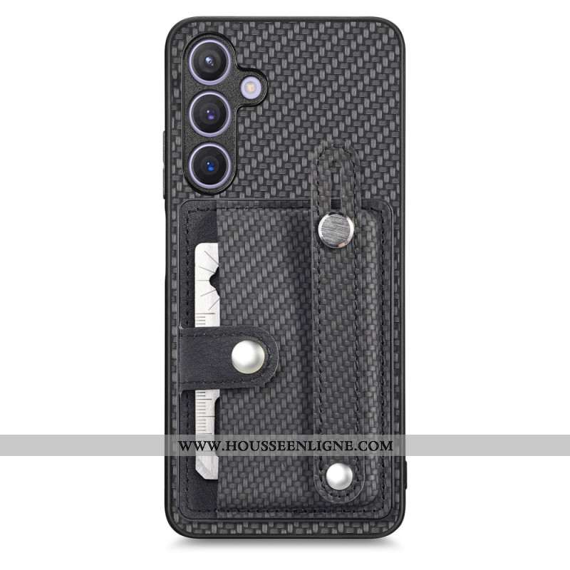 Coque Samsung Galaxy S25 Plus 5G Sangle et Porte-Cartes