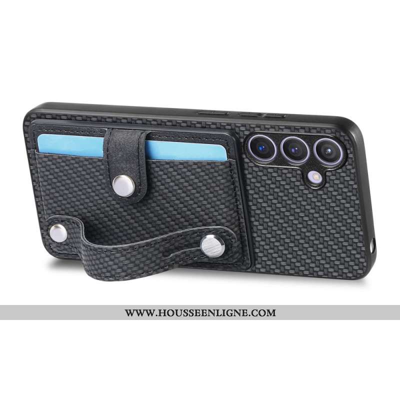 Coque Samsung Galaxy S25 Plus 5G Sangle et Porte-Cartes