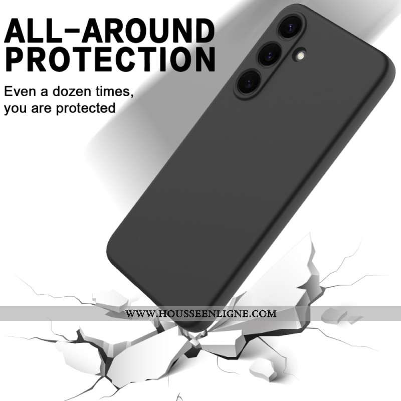 Coque Samsung Galaxy S25 Plus 5G Silicone Liquide à Lanière
