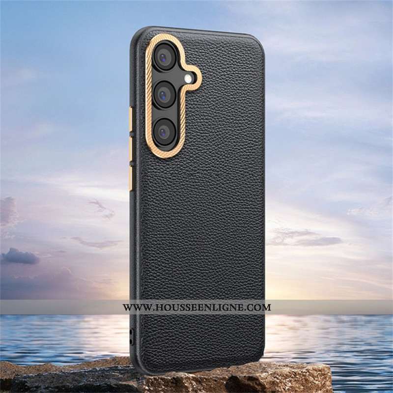 Coque Samsung Galaxy S25 Plus 5G Simili Cuir Texturé