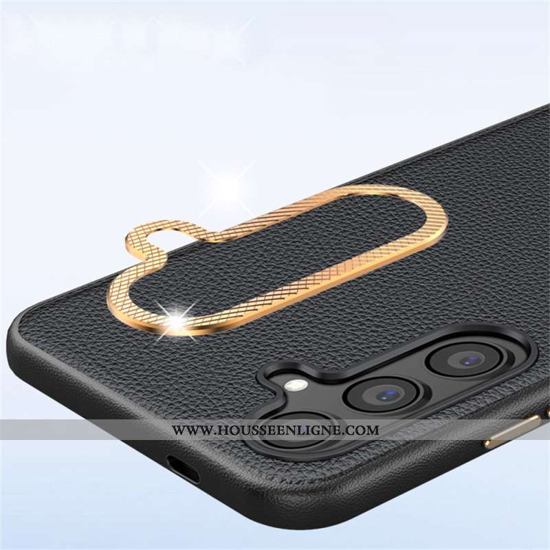 Coque Samsung Galaxy S25 Plus 5G Simili Cuir Texturé