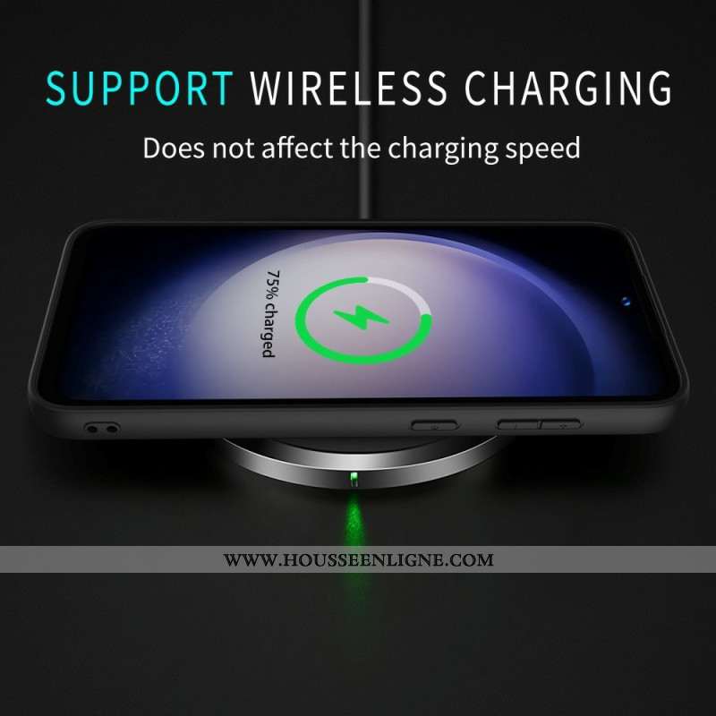 Coque Samsung Galaxy S25 Plus 5G Style Cuir Rétro