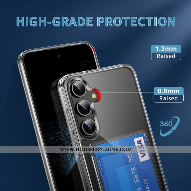 Coque Samsung Galaxy S25 Plus 5G Transparente Porte-Cartes