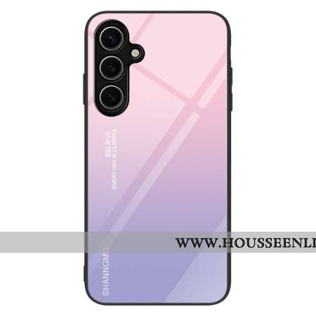 Coque Samsung Galaxy S25 Plus 5G Verre Trempé Dégradé Rose Violet