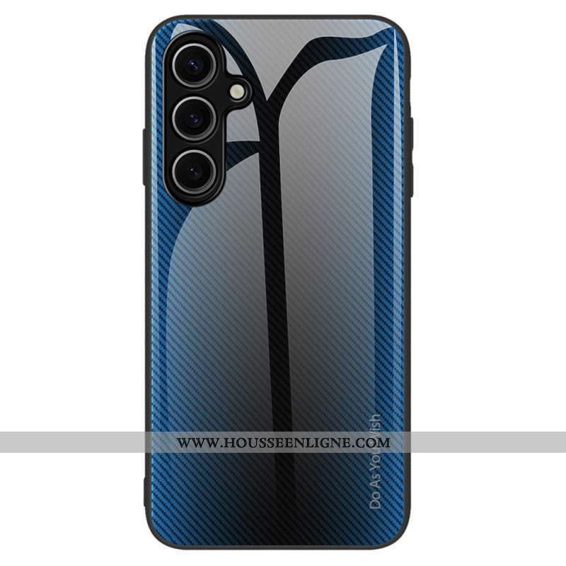 Coque Samsung Galaxy S25 Plus 5G Verre Trempé Fibre Carbone