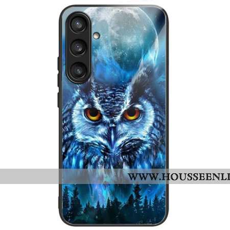 Coque Samsung Galaxy S25 Plus 5G Verre Trempé Hibou Lune