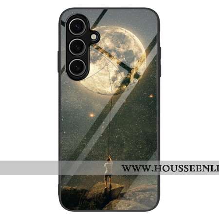 Coque Samsung Galaxy S25 Plus 5G Verre Trempé Homme à La Lune
