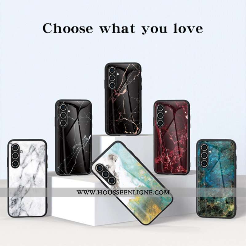 Coque Samsung Galaxy S25 Plus 5G Verre Trempé Marbre