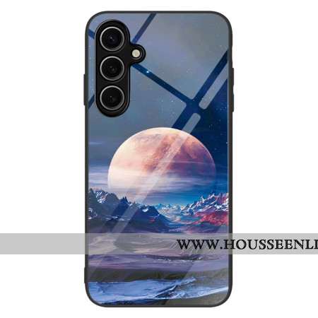 Coque Samsung Galaxy S25 Plus 5G Verre Trempé Planète Blanche