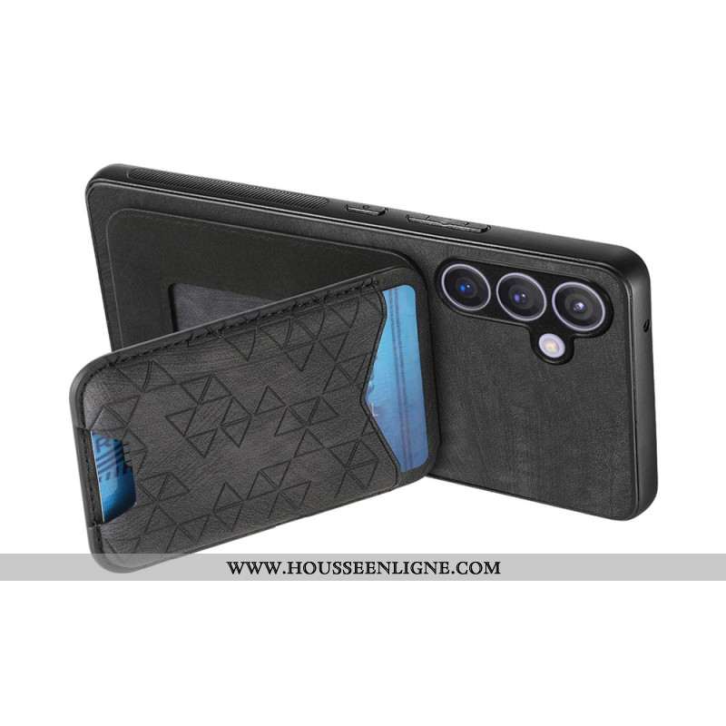 Coque Samsung Galaxy S25 Plus 5G avec Porte-Cartes et Support