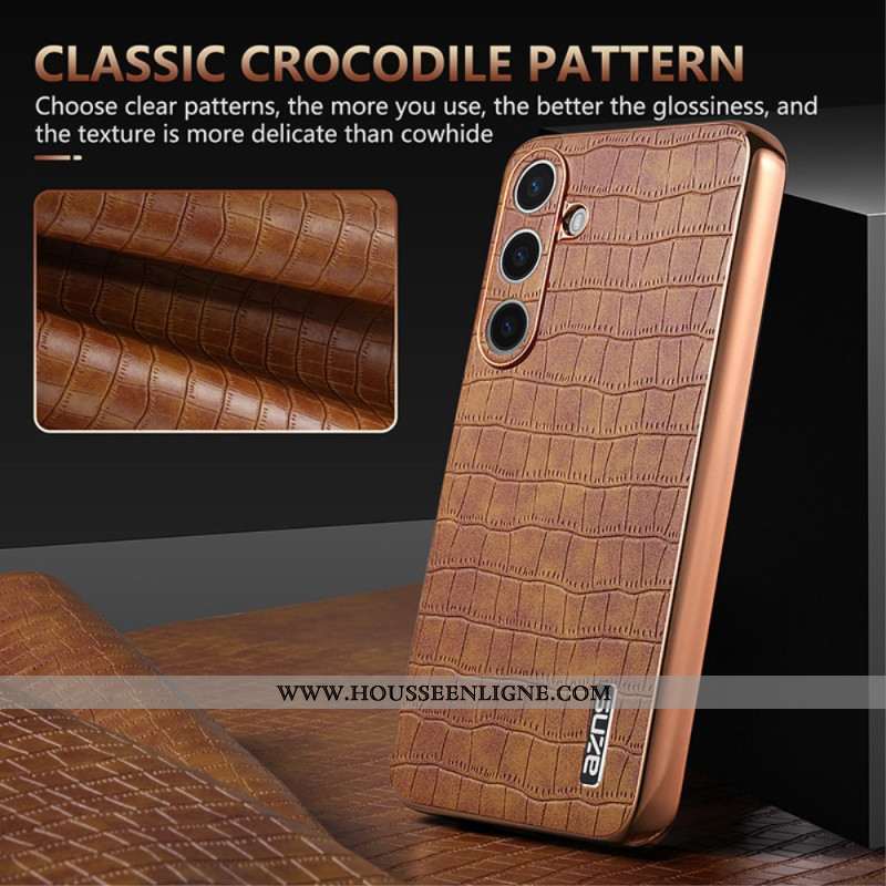 Coque Samsung Galaxy S25 Style Crocodile AZNS