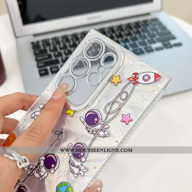 Coque Samsung Galaxy S25 Ultra 5G Animaux Fun avec Film Protecteur pour Objectif