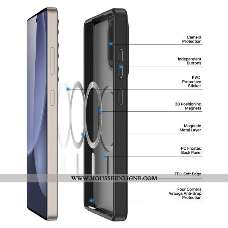 Coque Samsung Galaxy S25 Ultra 5G Compatible MagSafe Coins Renforcés